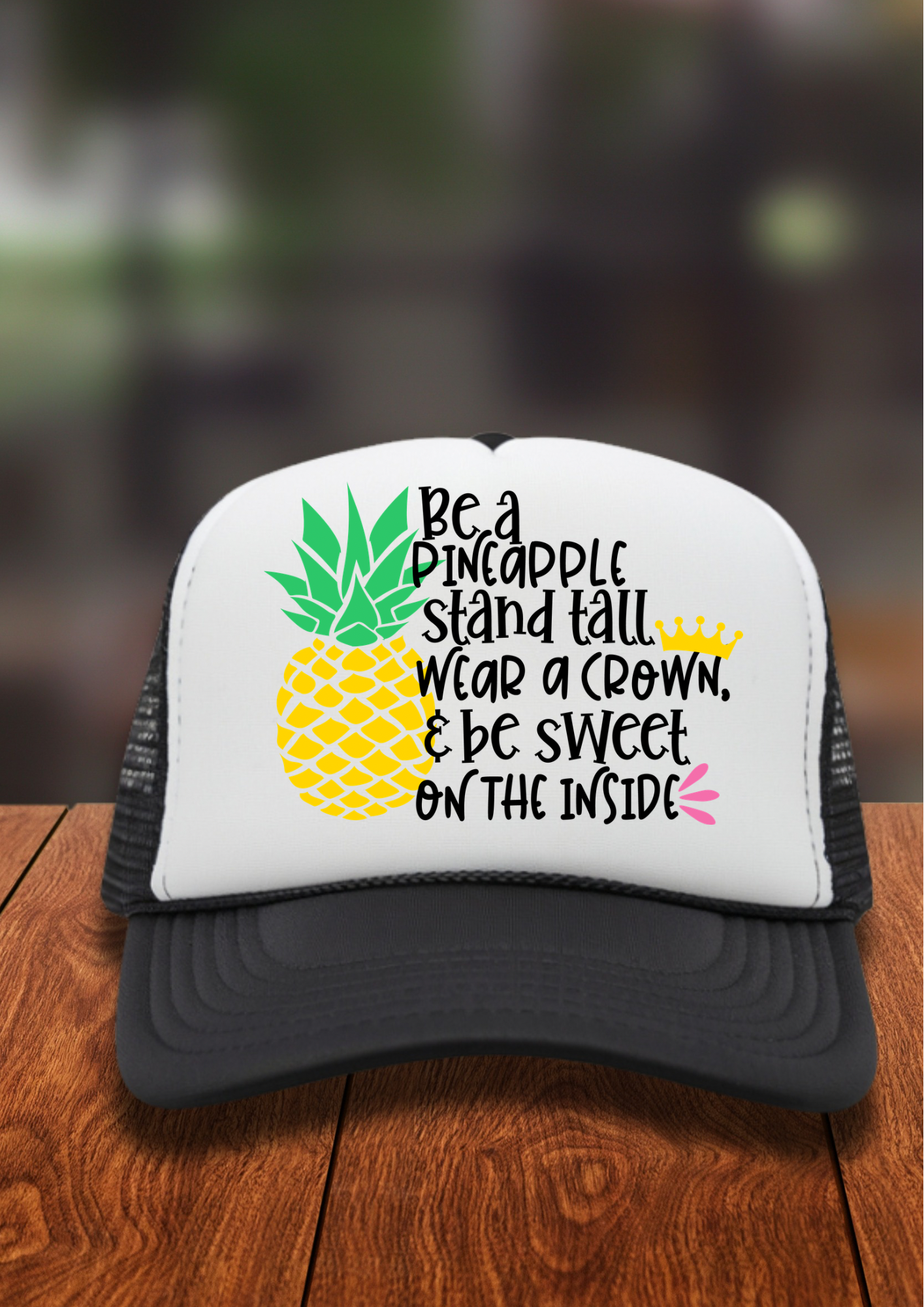 DTF Hat Patch/ Pocket - Be A Pineapple
