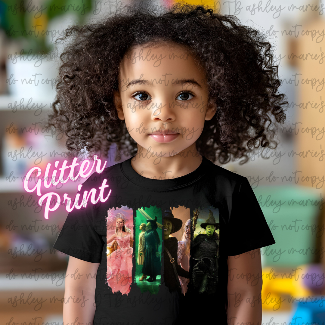 Glitter DTF- Wicked Brushstroke (Adult and Youth)