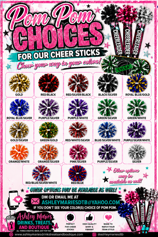 Personalized Cheer Sticks | Custom Sports Spirit Sticks for Schools, Teams & Athletes