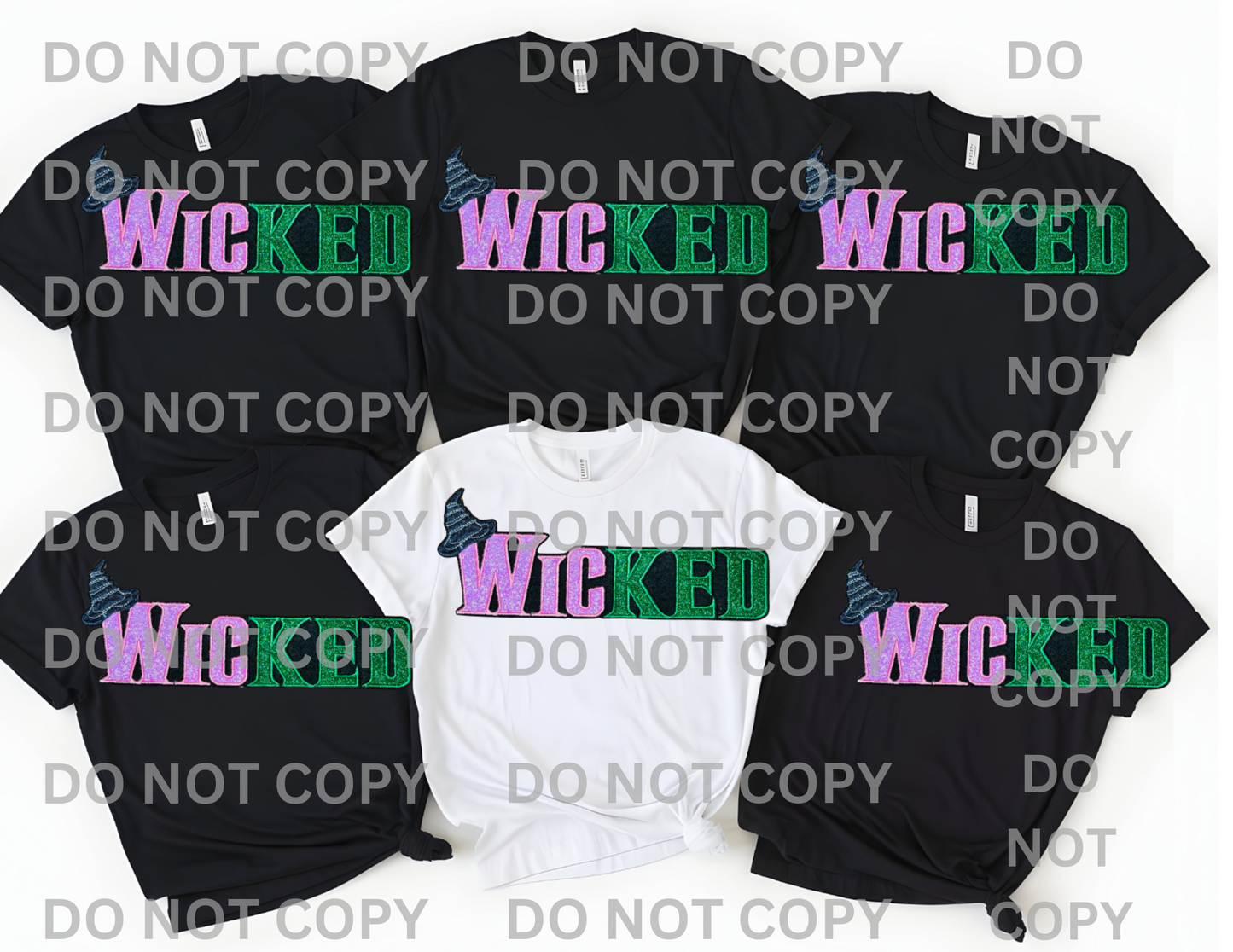 Wicked Themed Iron On Patches