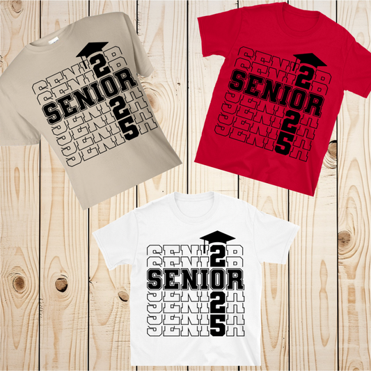 Screen Print- Senior 2025 Cap (Black)