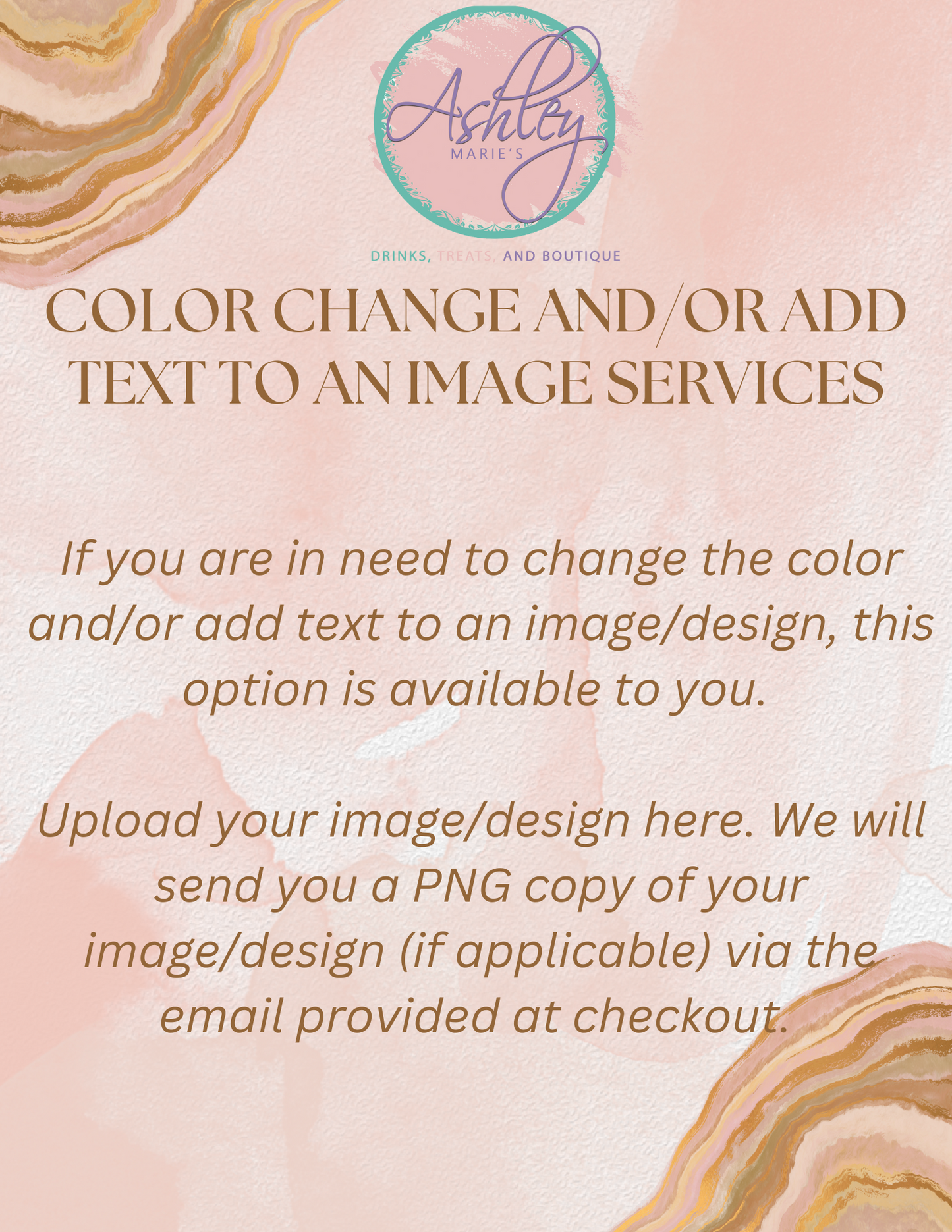 Color Change and/or Add Text To An Image Services