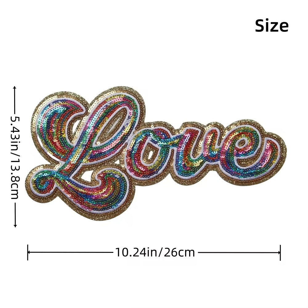 Love- Sequin Patch