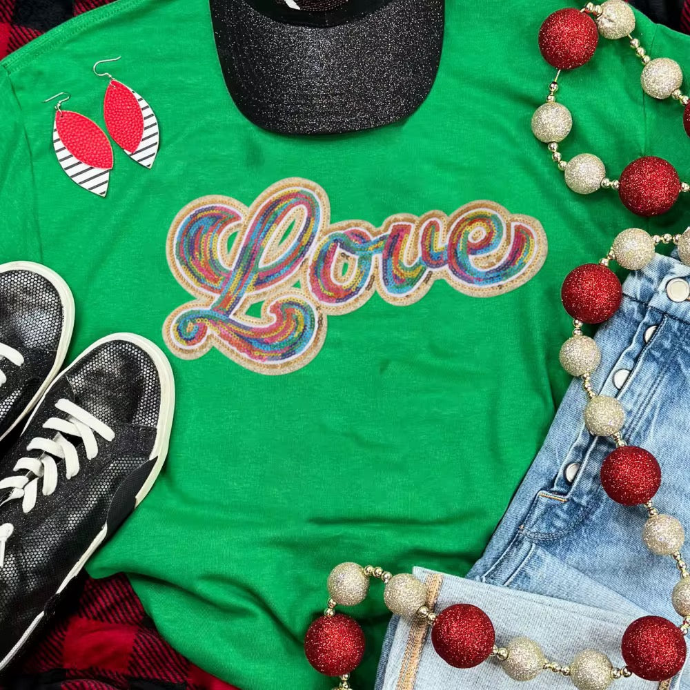 Love- Sequin Patch