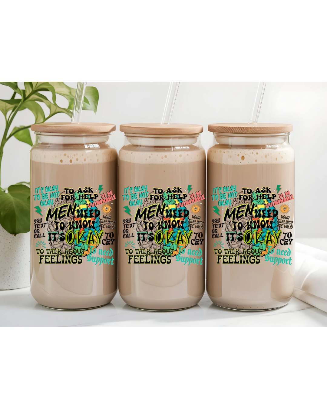 UV DTF- Men’s Mental Health Awareness