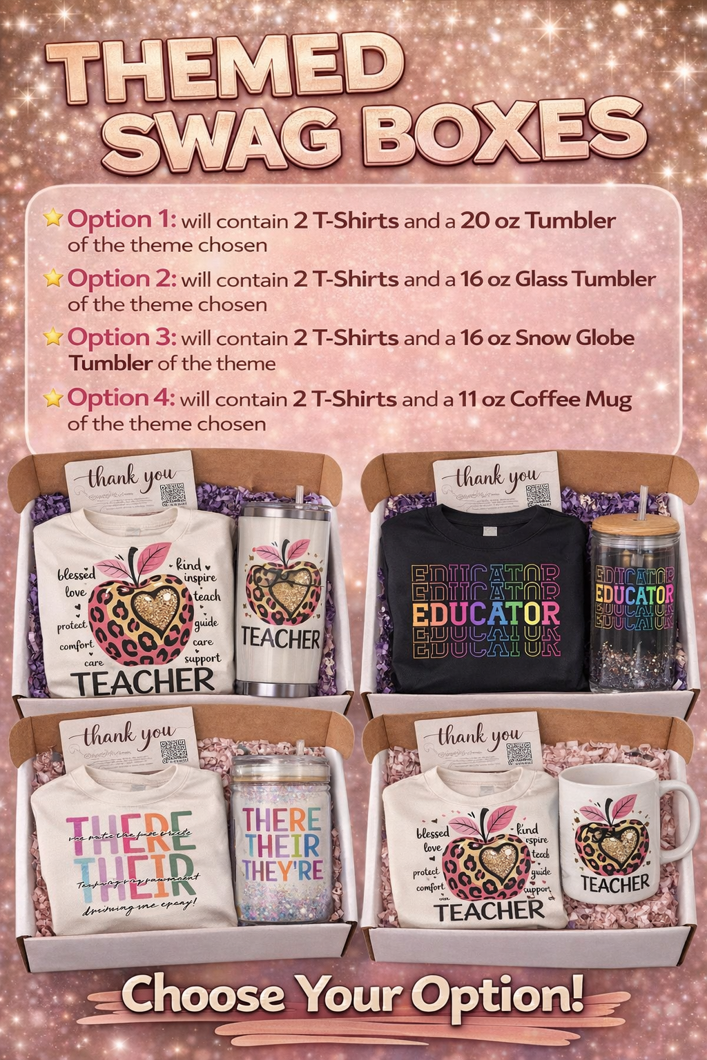 Teacher Appreciation Themed Swag Box