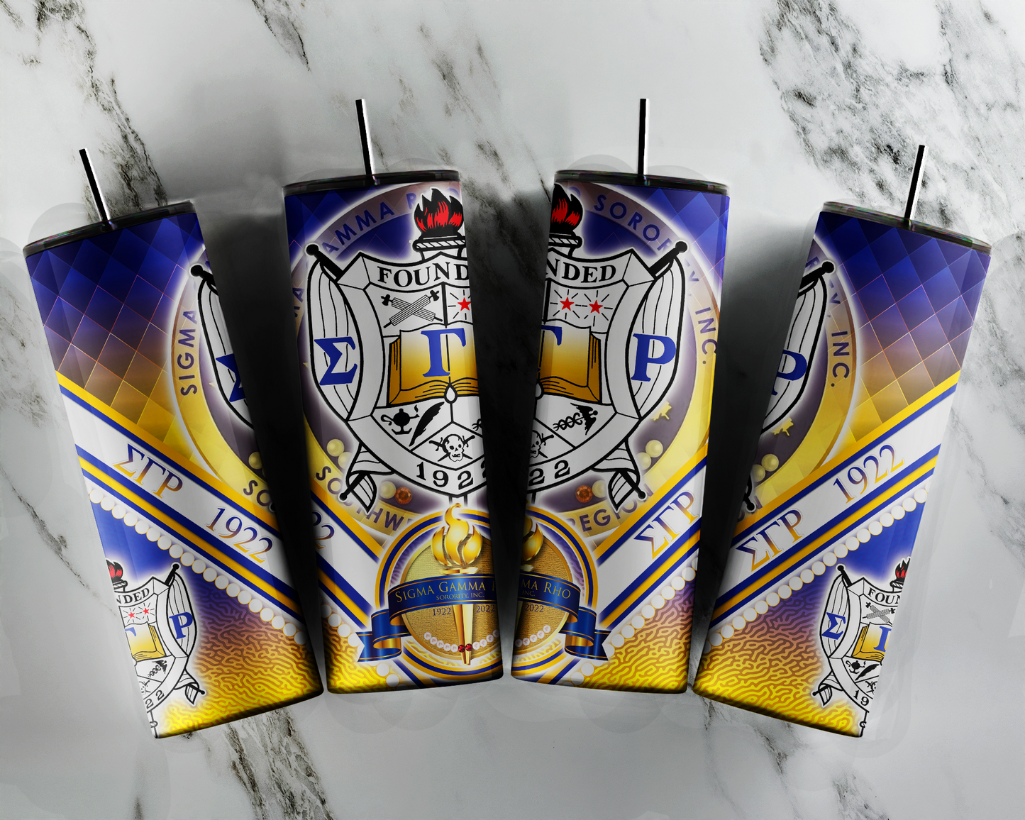 Greek Organizations Sublimation Tumbler