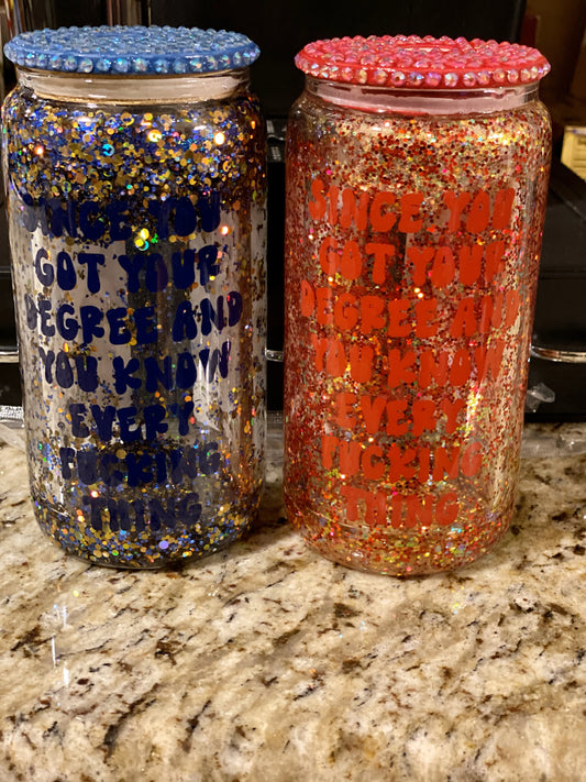 Graduation Snow Globe Tumbler