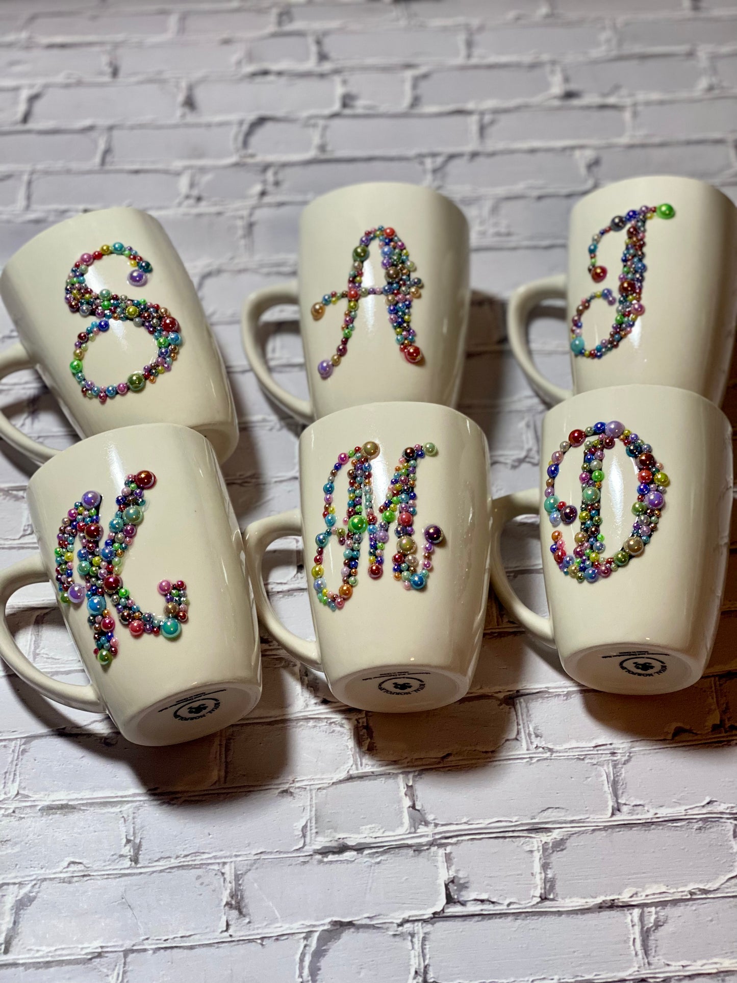 Initial Blinged Coffee Mug
