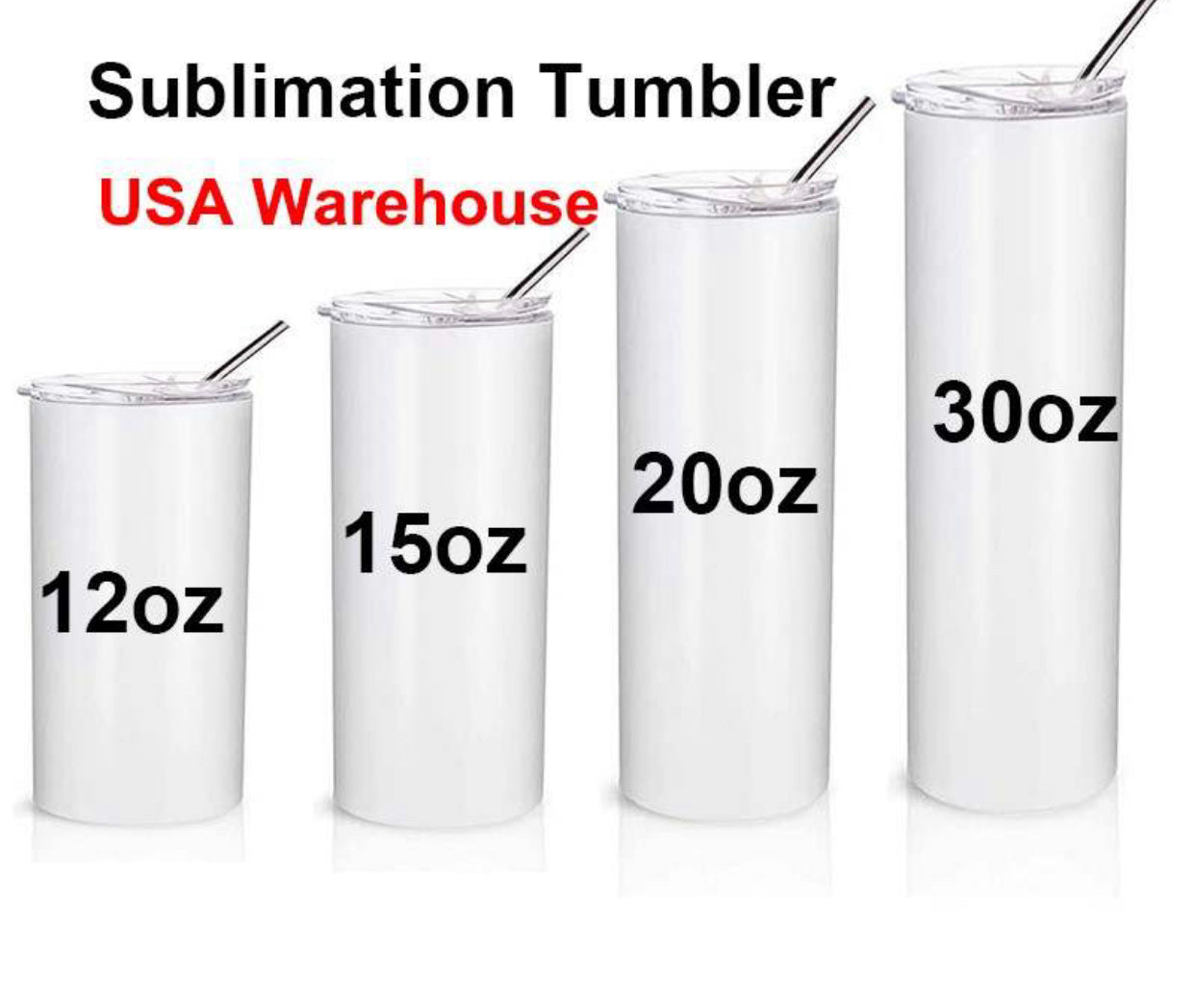 30 oz Customized Sublimation Stainless Steel Tumbler