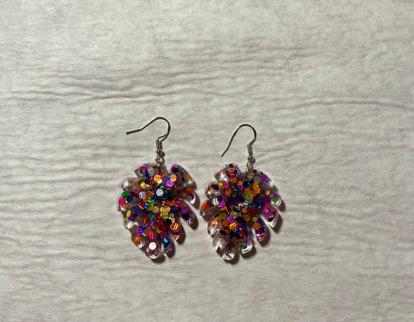 Palm Leaf Resin Earrings