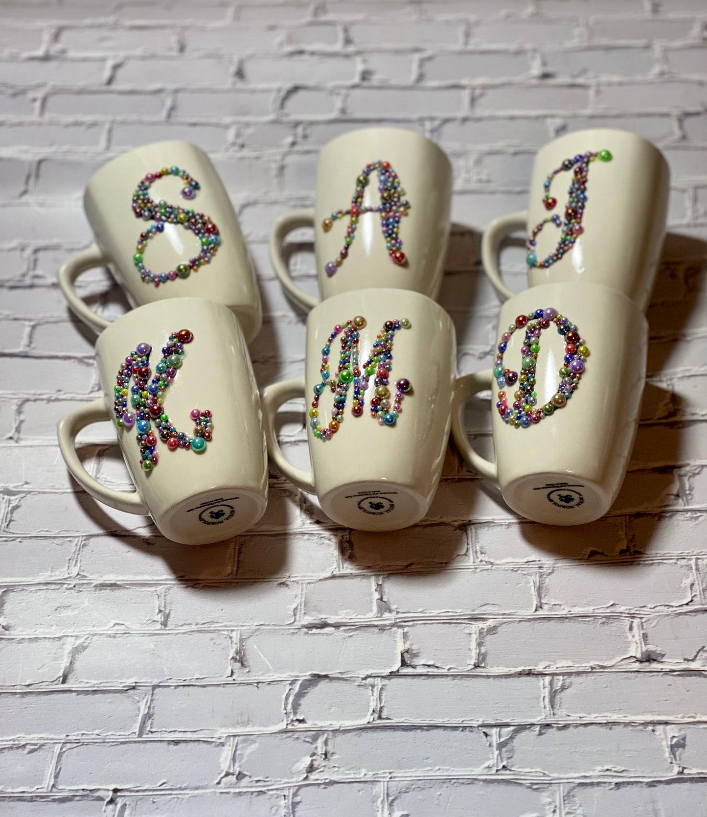 Initial Blinged Coffee Mug