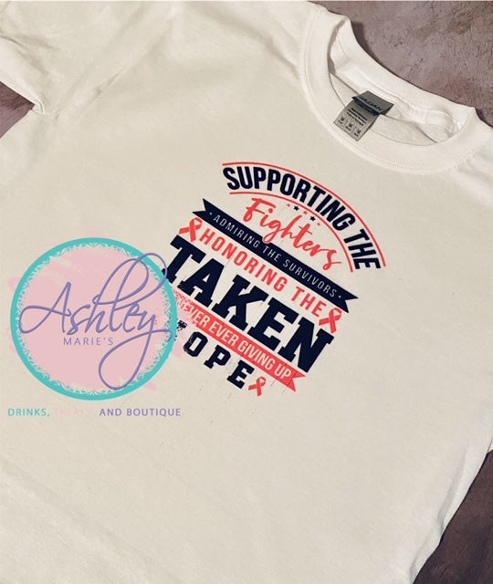 Customized Apparel (Designed on the Front Only)