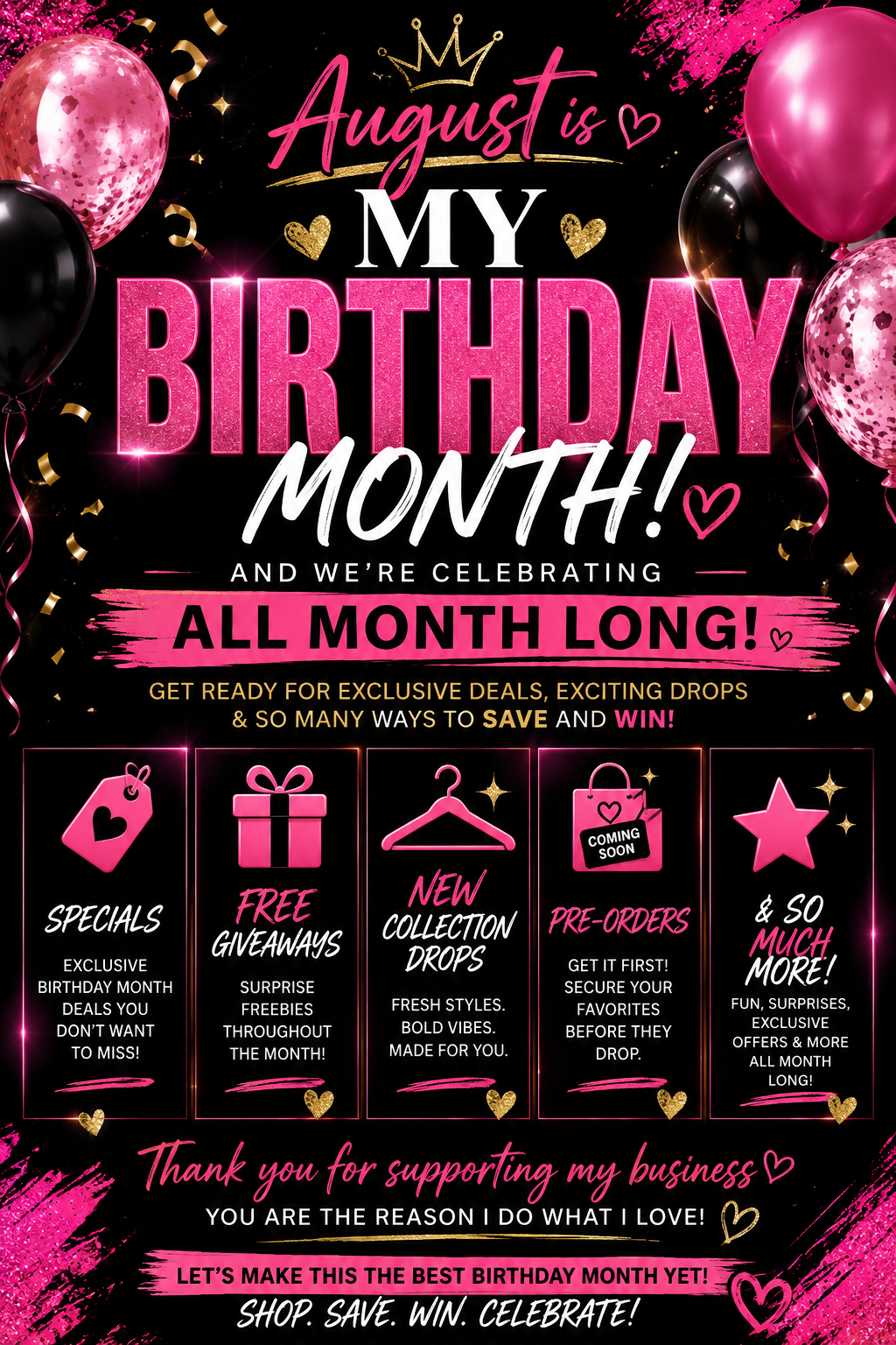 Birthday Month Deals