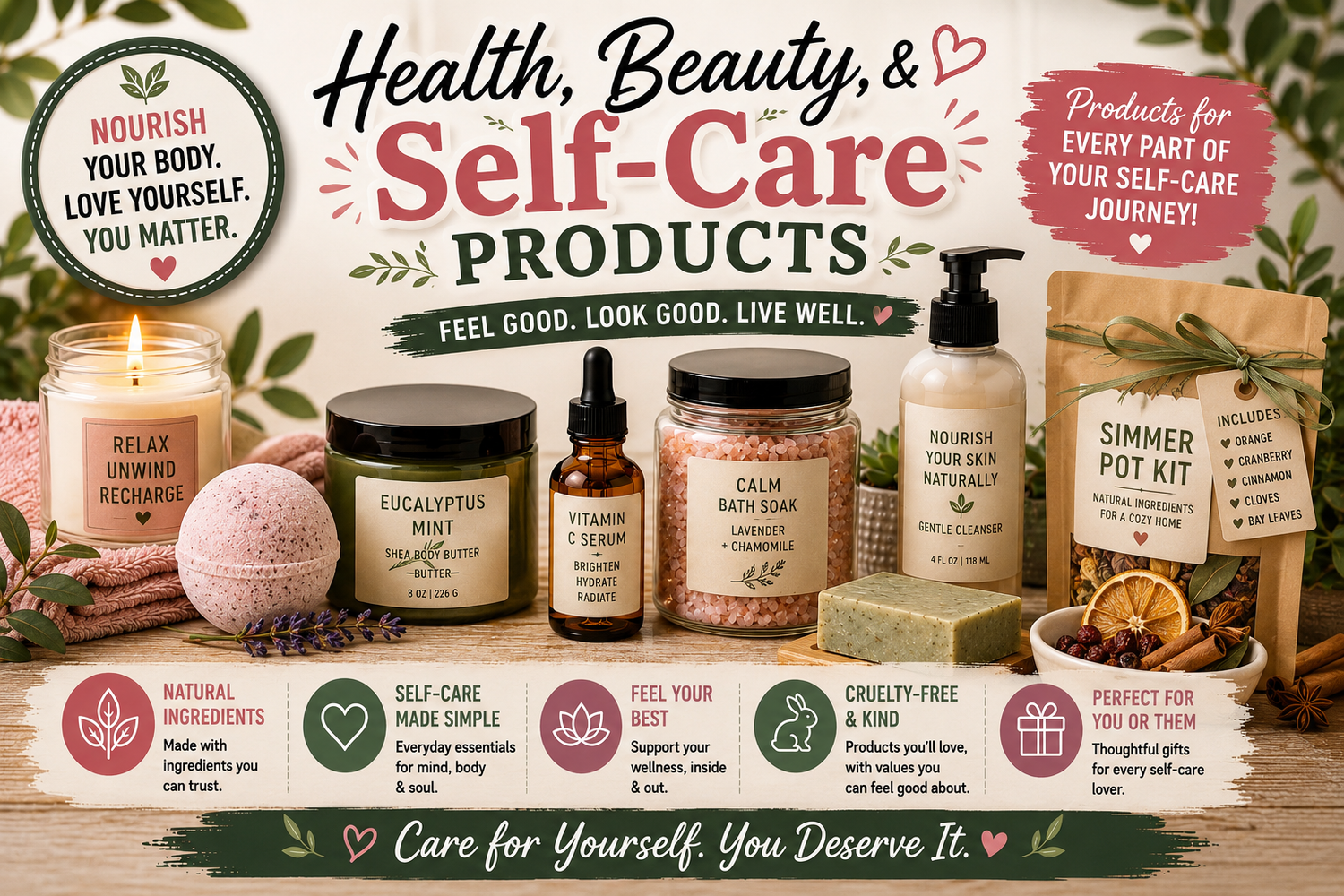 Health, Beauty, & Self-Care Products