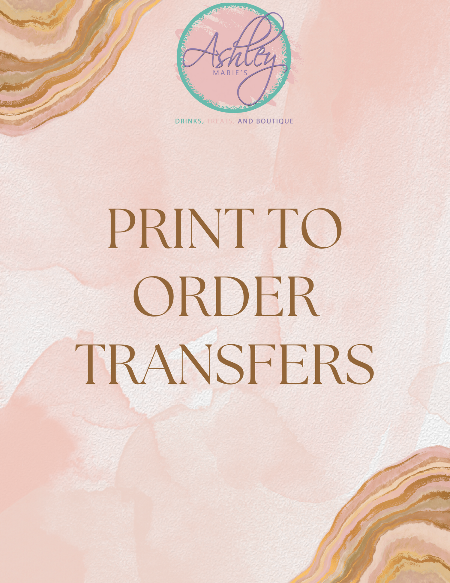Print To Order Transfers