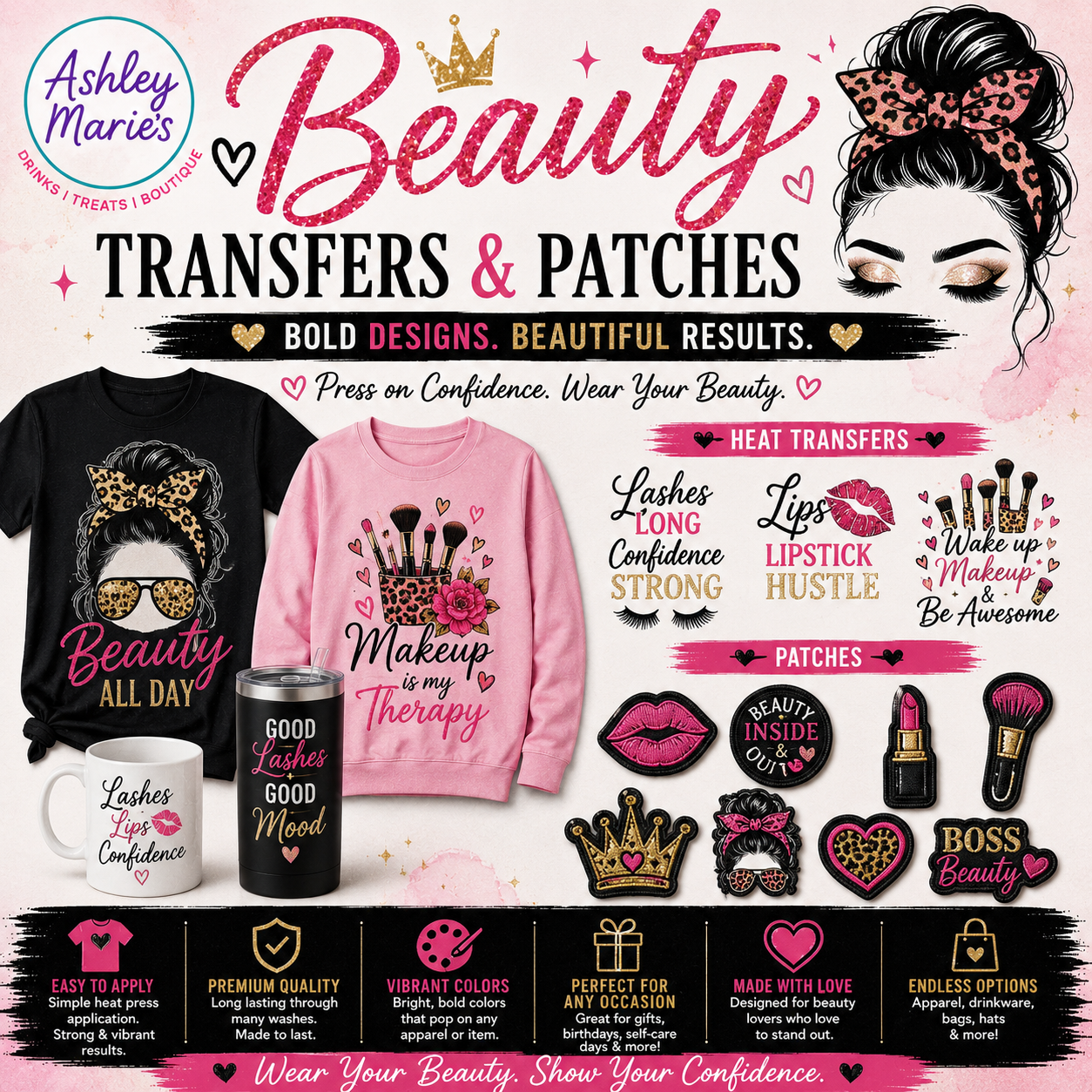 Beauty Transfers & Patches