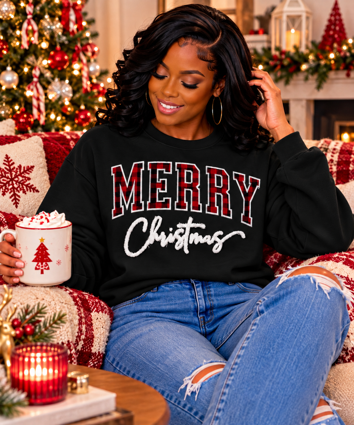 VIP BESTIES Pre-Order - Merry Christmas - Appliqué & Fuzzy Combo Patch  (Closes 11/05/2026)