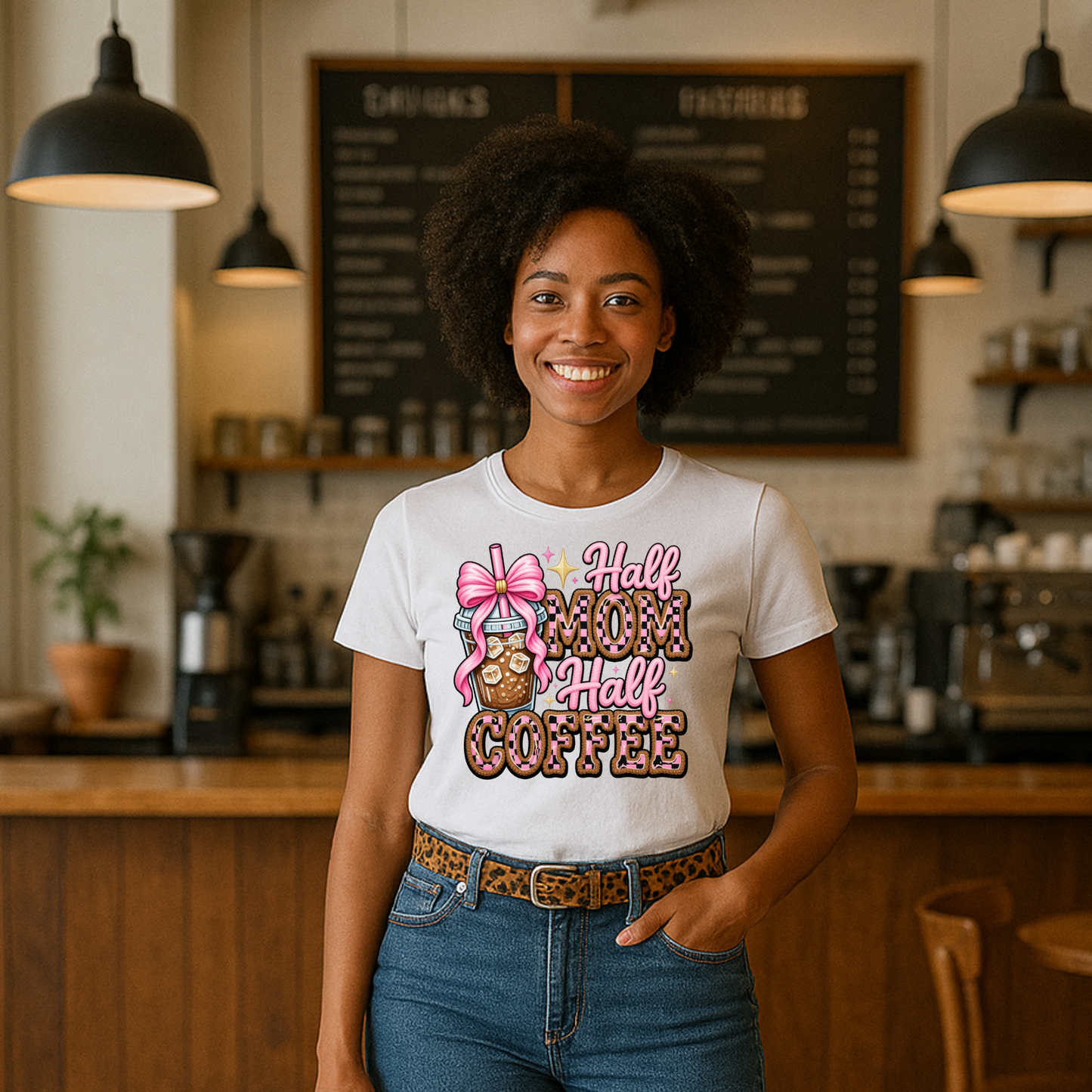 DTF- Half Mom Half Coffee