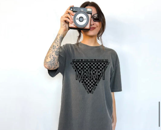 Screen Print- Mama Covering All The Bases (Black Triangle)