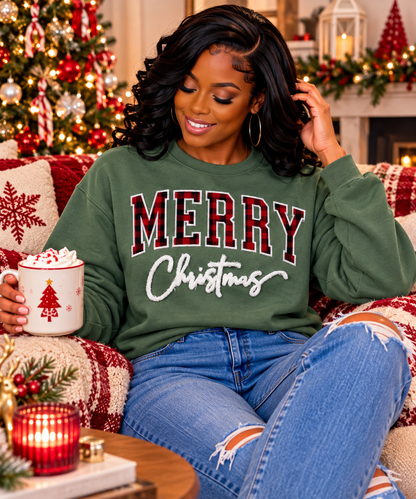 VIP BESTIES Pre-Order - Merry Christmas - Appliqué & Fuzzy Combo Patch  (Closes 11/05/2026)