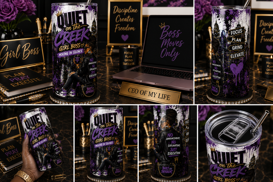 Quiet on the Creek Girl Boss | Drinkware | Coffee Mugs, Glass Can Tumblers & Stainless Steel Tumblers