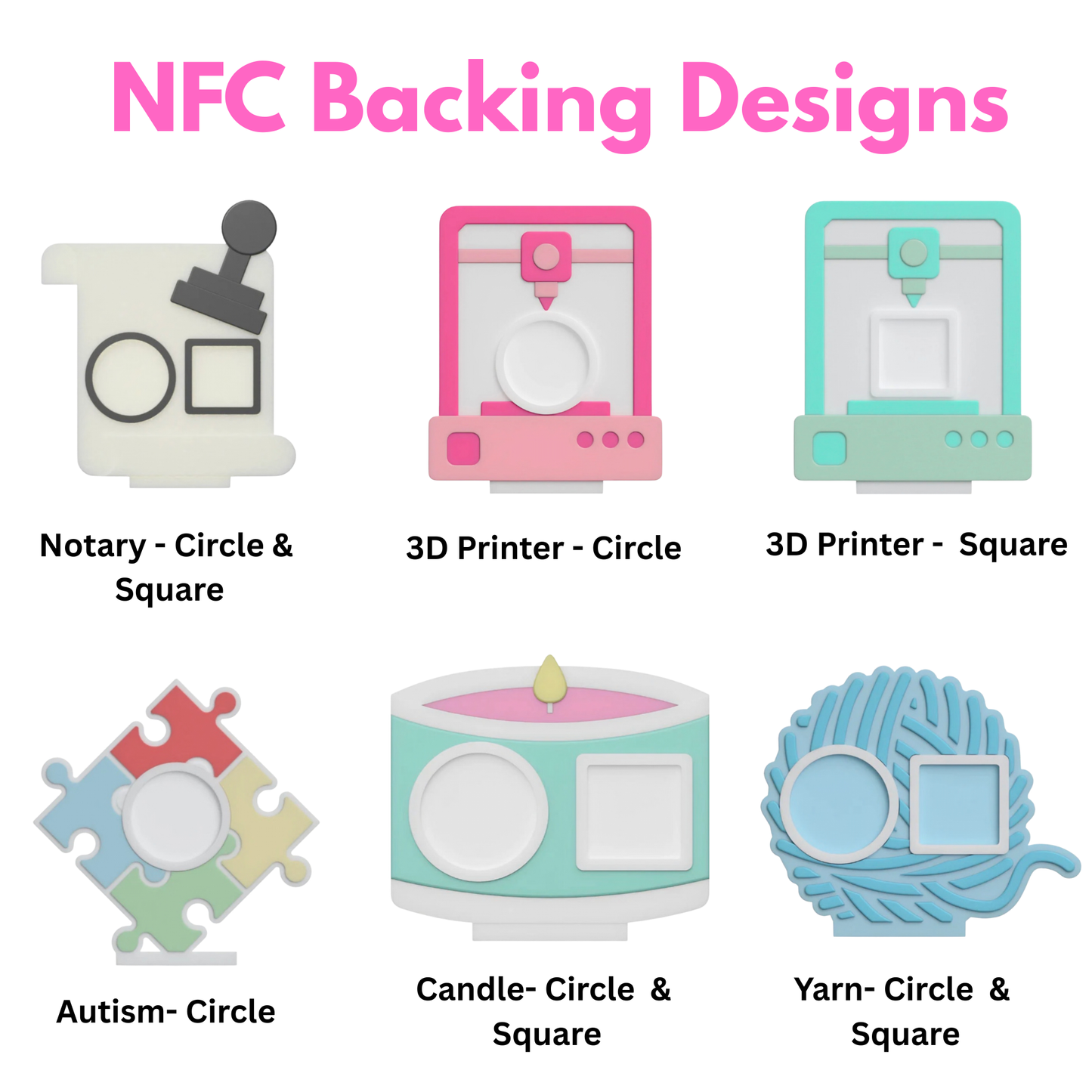 NFC Tap To Pay Follow Stands & Keychain Bundle