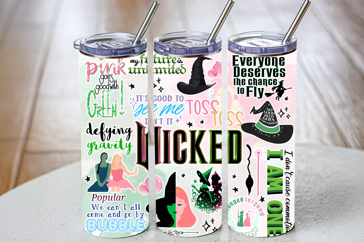 Sublimation Tumbler Wraps- Wicked