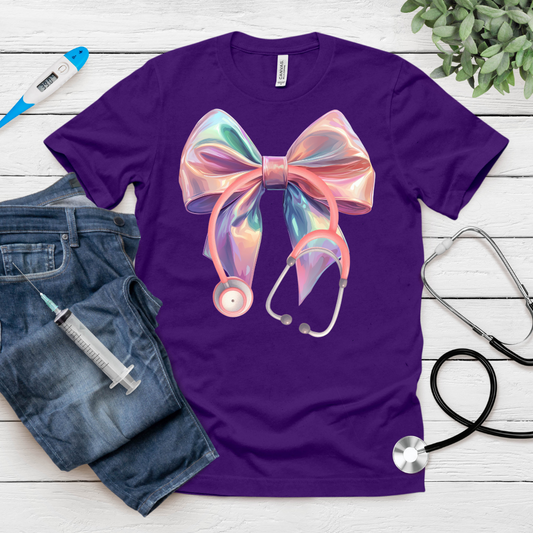 (Print To Order) DTF-  Ombre' Coquette Stethoscope