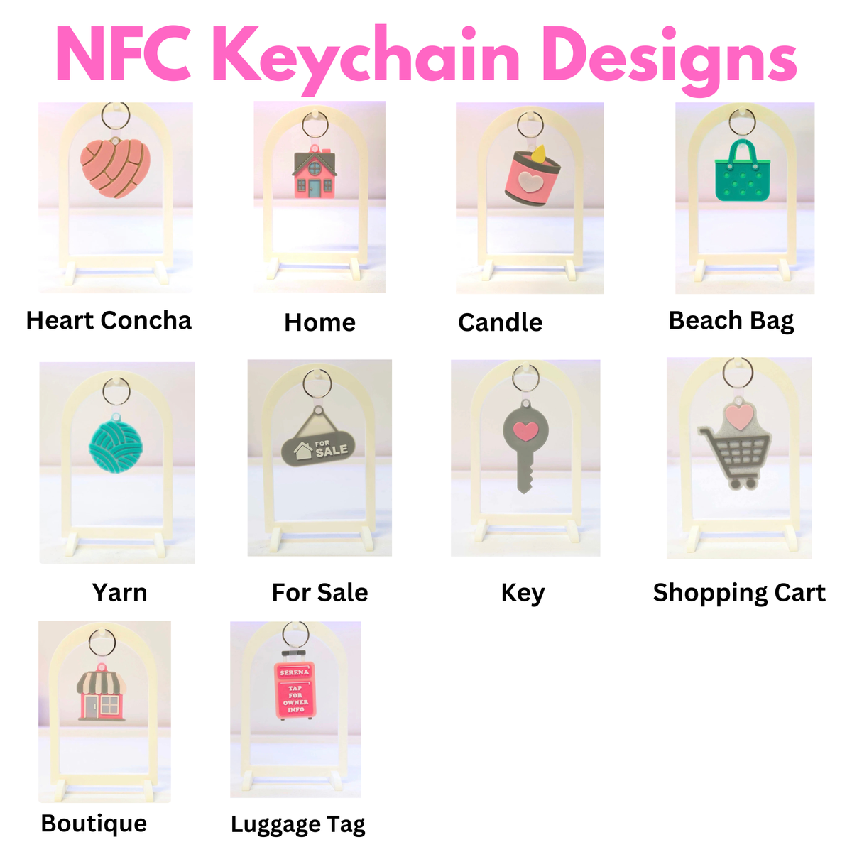 Nfc Fan Keychains NFC Keychains – www.ashleymariesdrinkstreatsandboutique.com