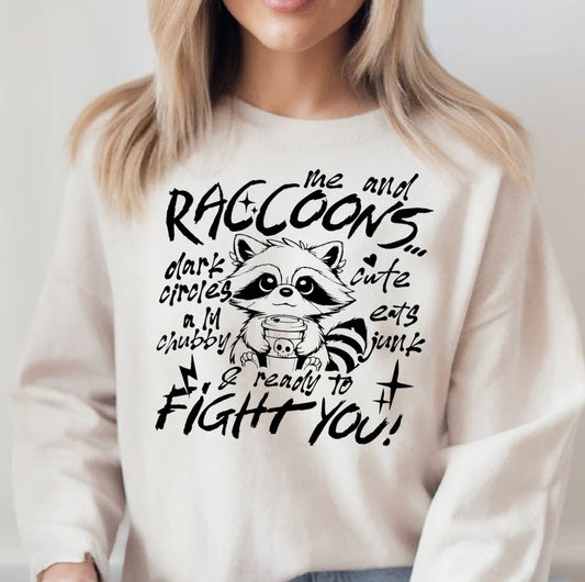 Screen Print- Me and Raccoons