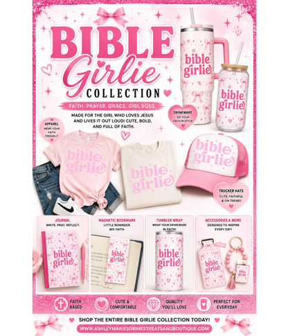 UV DTF Journal Cover-  Bible Girlie - SHIPS OUT BY 8/24