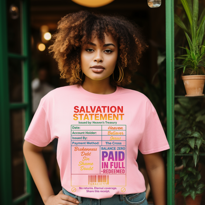 Pre-Order DTF- Salvation Statement (Adult) (Closes 8/27/2025)