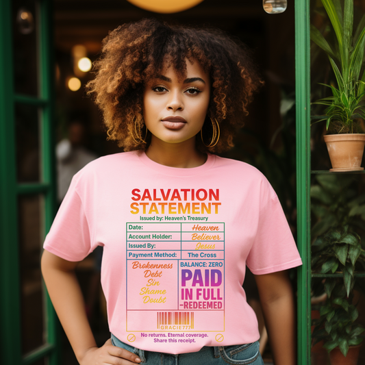 Pre-Order DTF- Salvation Statement (Adult) (Closes 8/27/2025)
