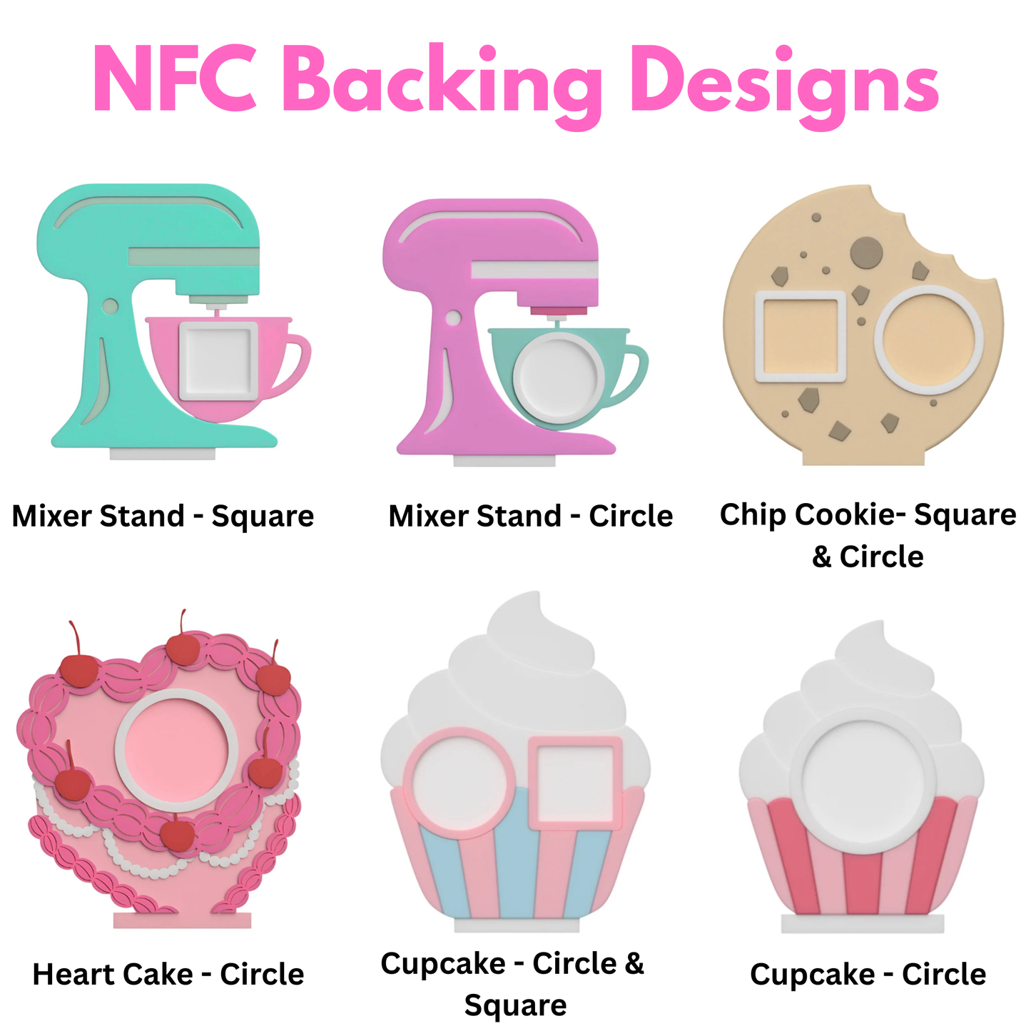 NFC Tap To Pay Follow Stands & Keychain Bundle