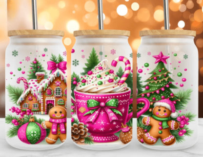 Sublimation Drinkware Wraps- Christmas Designs