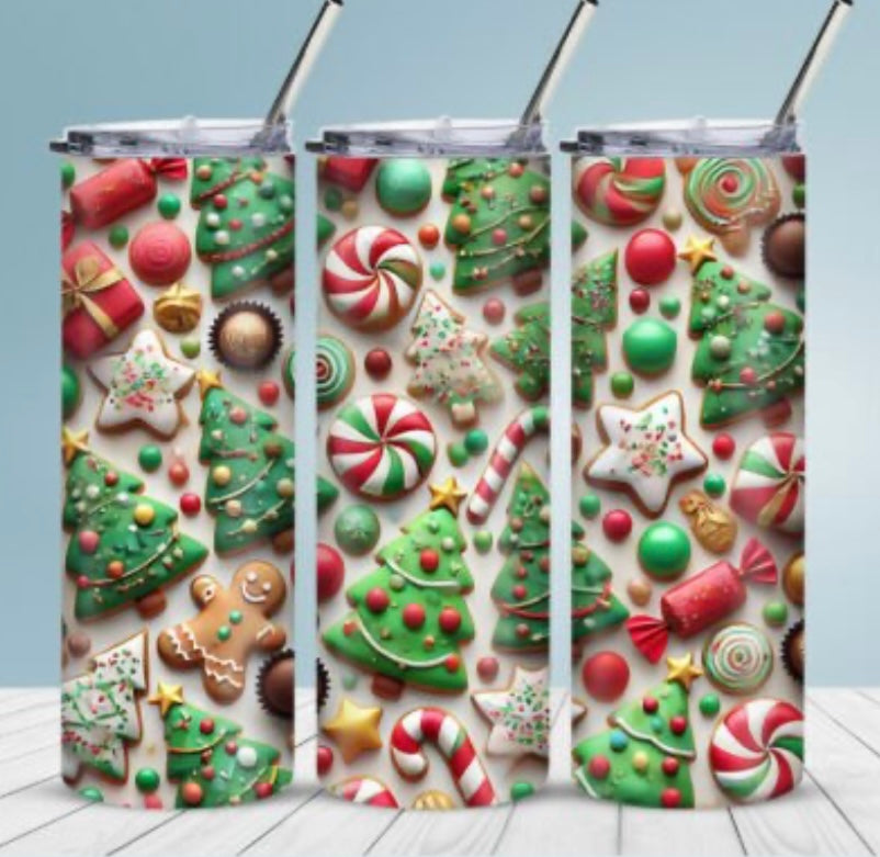 Sublimation Drinkware Wraps- Christmas Designs