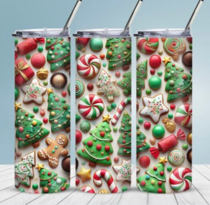Sublimation Drinkware Wraps- Christmas Designs
