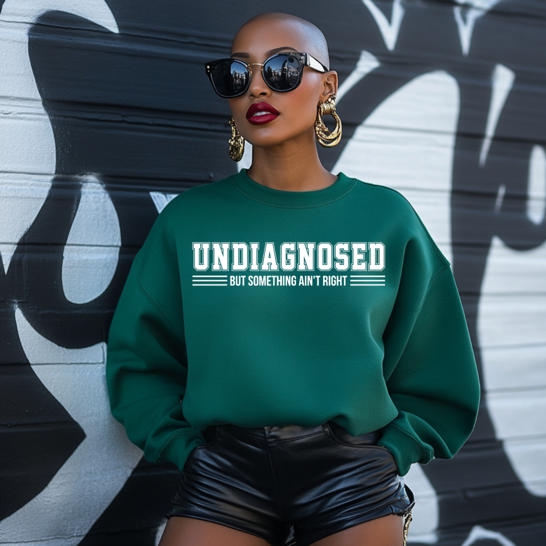 DTF- Undiagnosed But Something Ain't Right (White)