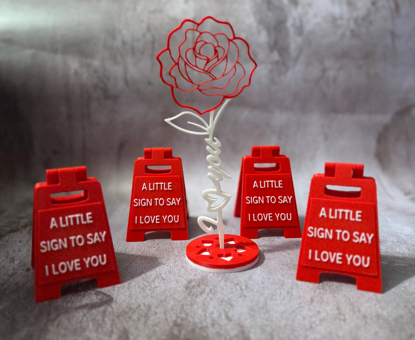 (RTS) Love Themed 3D Printed Items