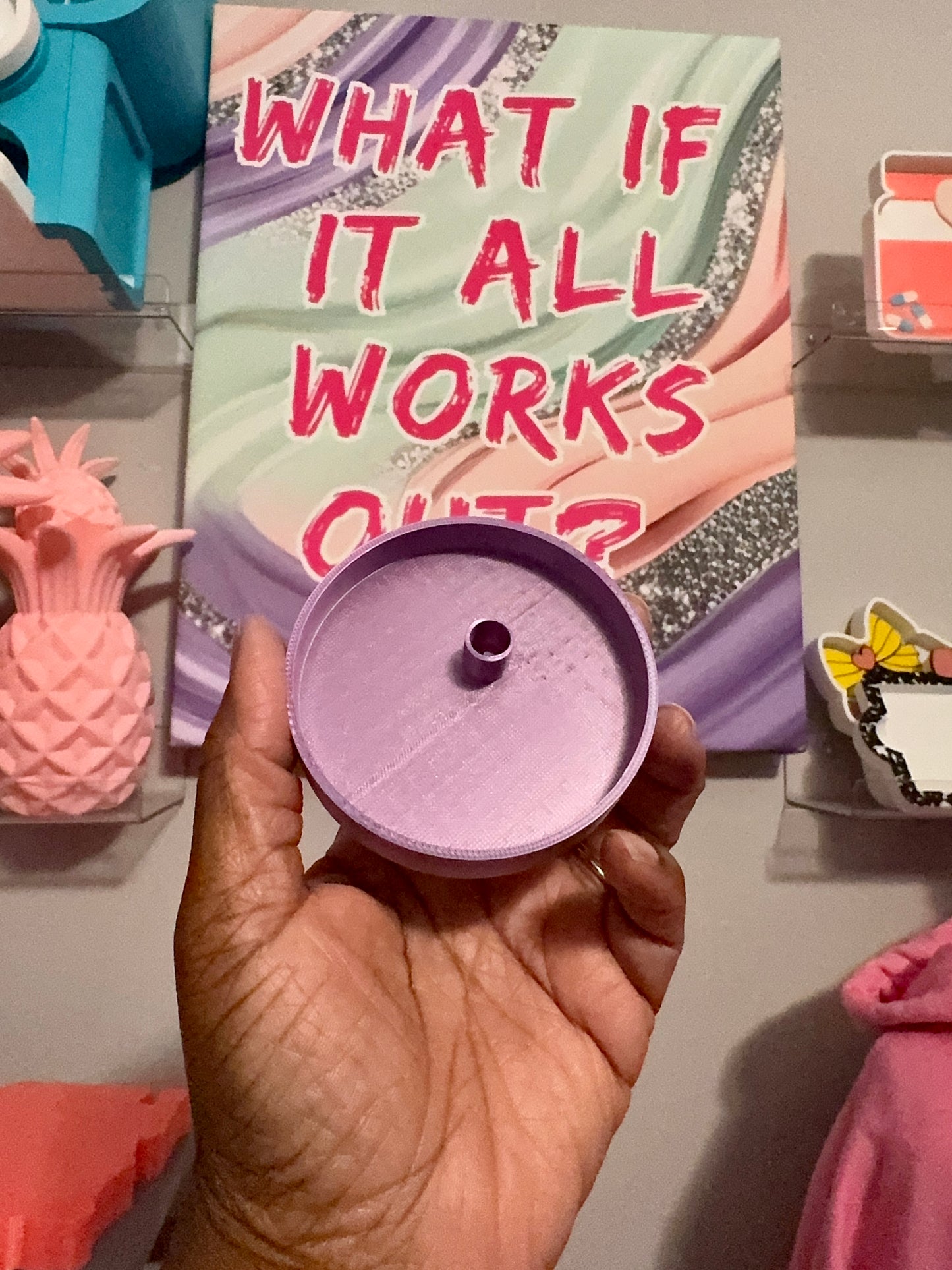 Shaker Lid Topper 3D Printed Item