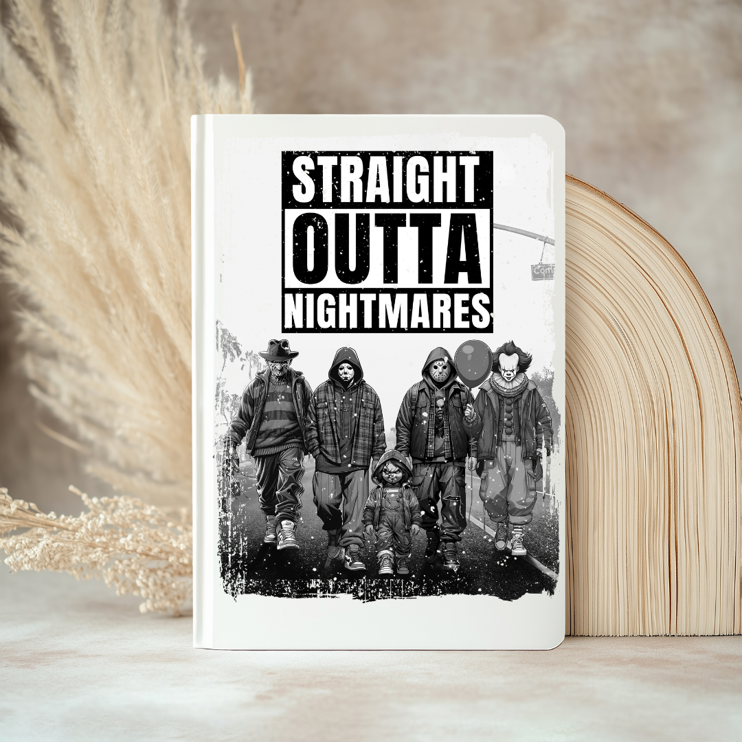 UV DTF Journal Cover- Straight Outta Nightmares