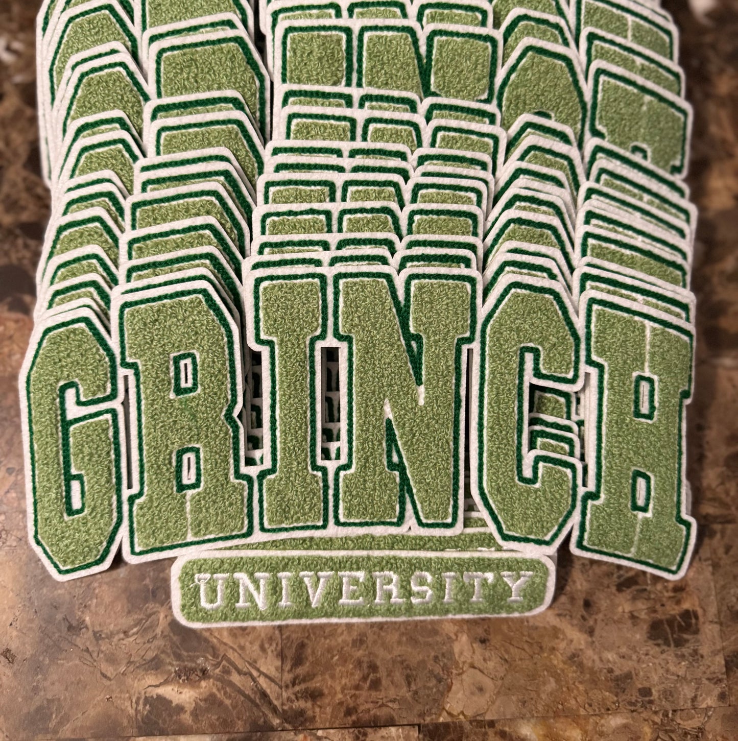 G University Chenille Patch