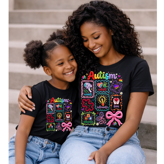DTF- Faux Yarn Autism Coquette (2 sizes)