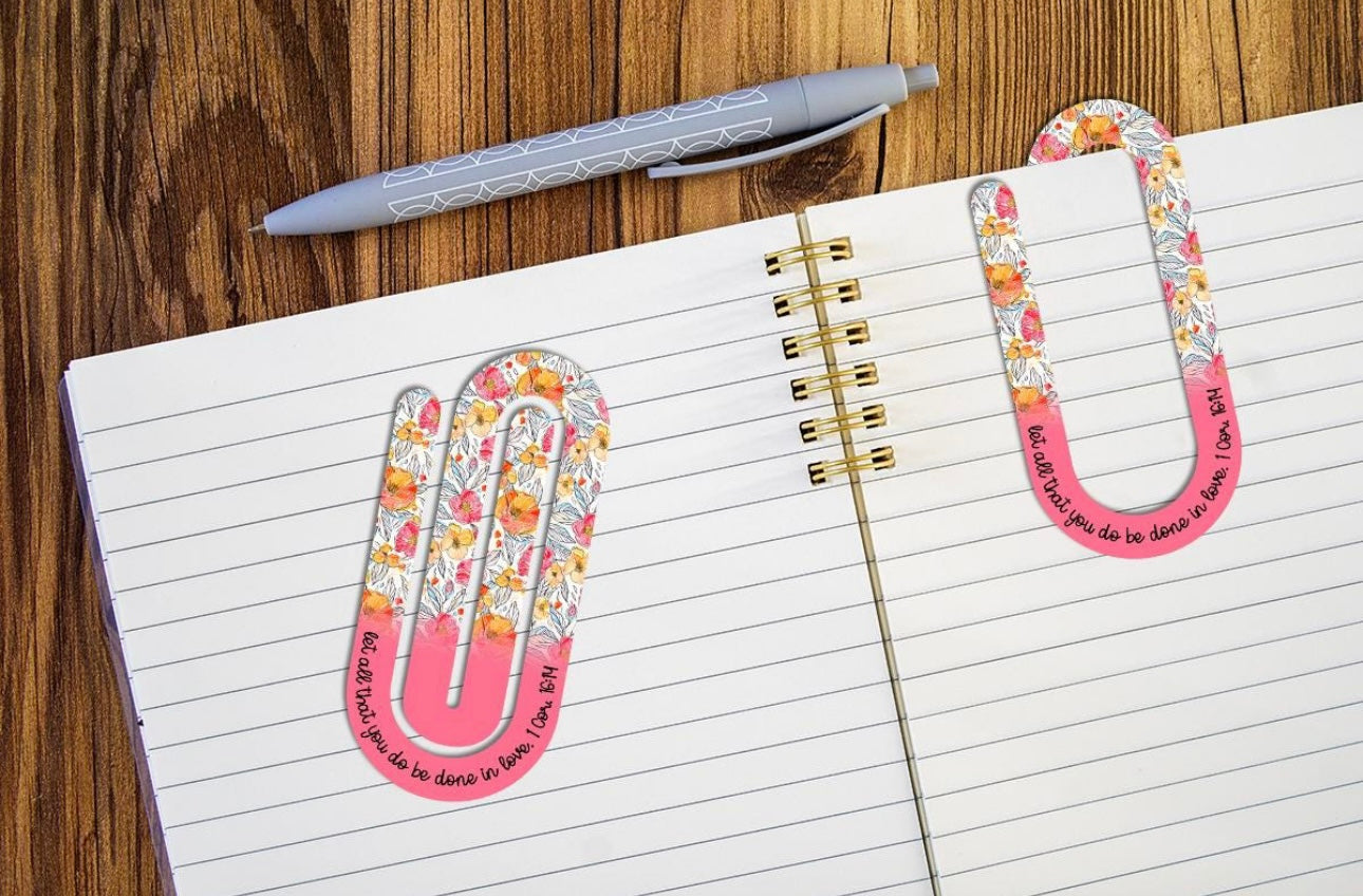Large Paper Clip/Bookmarks Sublimation Prints