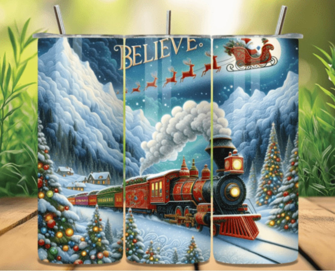 Sublimation Drinkware Wraps- Christmas Designs