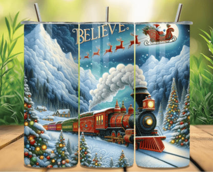 Sublimation Drinkware Wraps- Christmas Designs