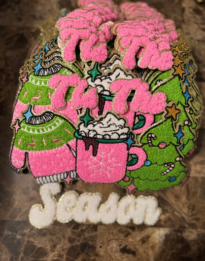 Tis The Season Chenille Patch