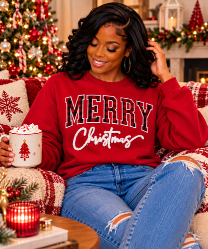 VIP BESTIES Pre-Order - Merry Christmas - Appliqué & Fuzzy Combo Patch  (Closes 11/05/2026)