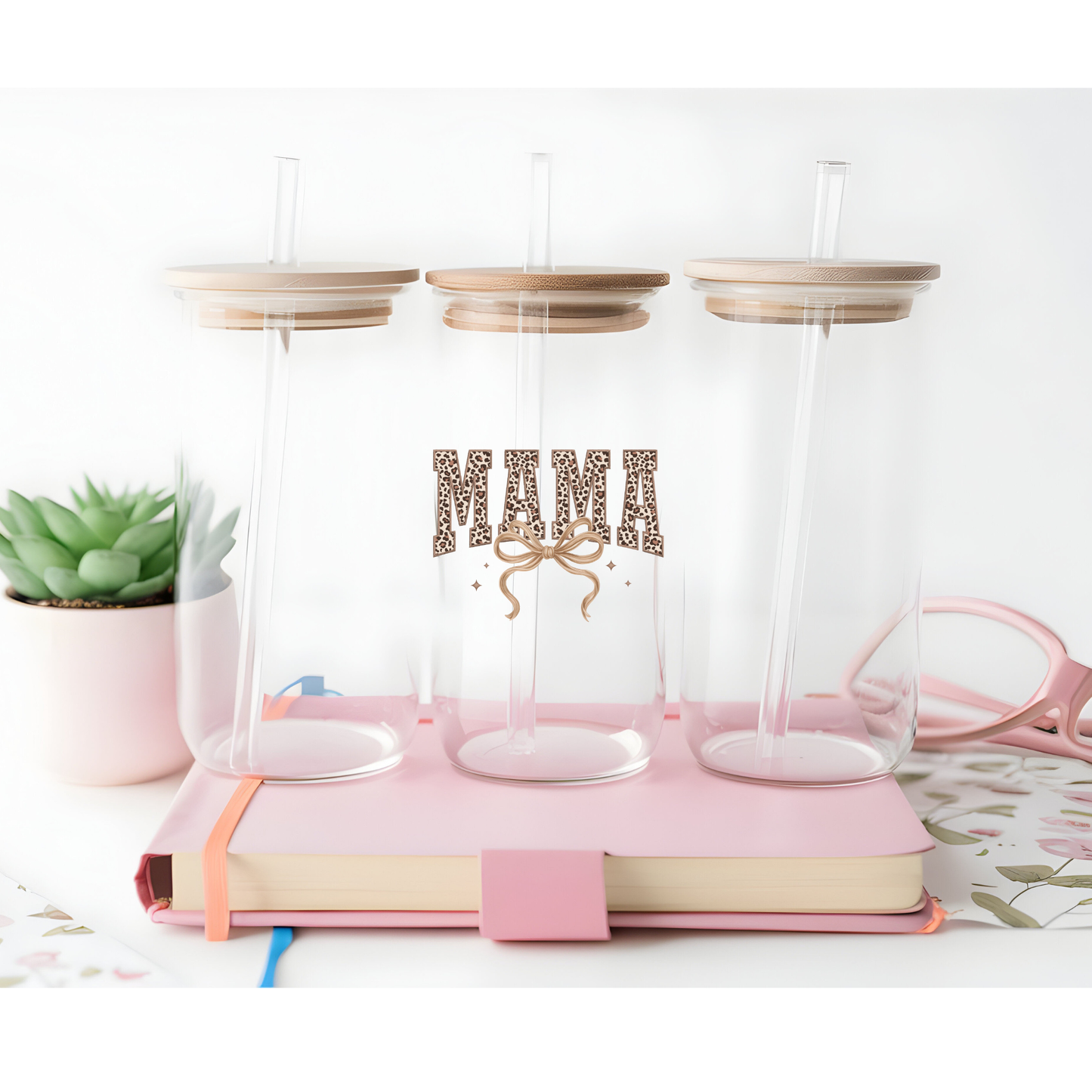 UV DTF- Mama Leopard Coquette (one side)